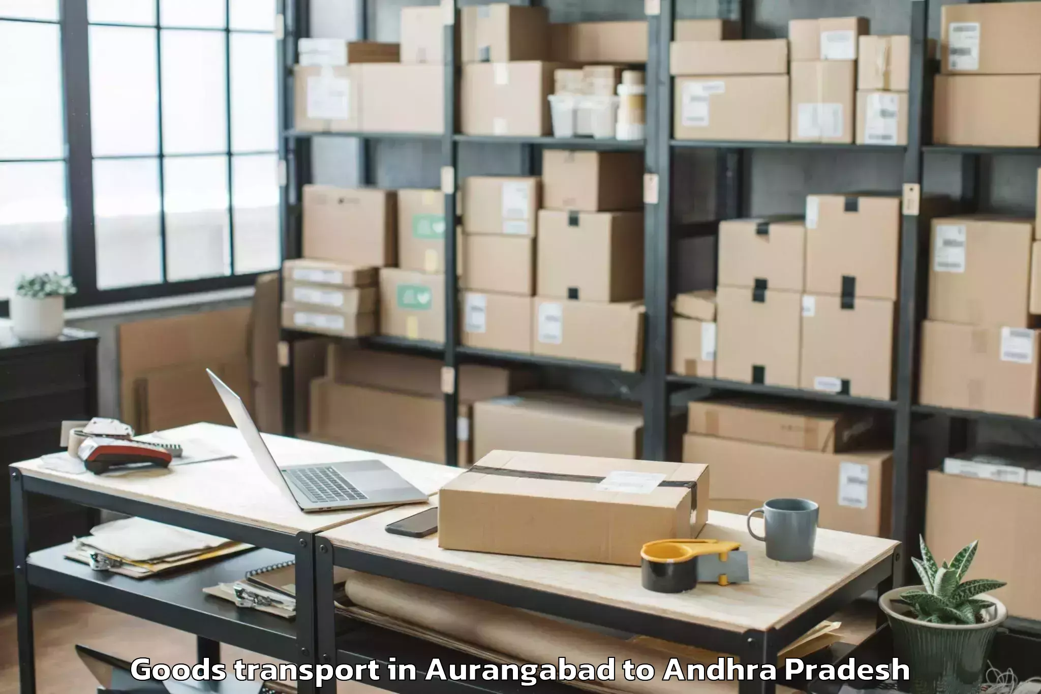 Leading Aurangabad to Macherla Goods Transport Provider